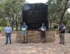 Michael Gaines, Galen Rydzik, Gabrielle Falco, and Chip Shields at the Veterans Memorial Park in Tampa, FL.