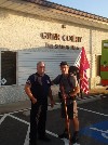 Doc Brown at Fire Station
