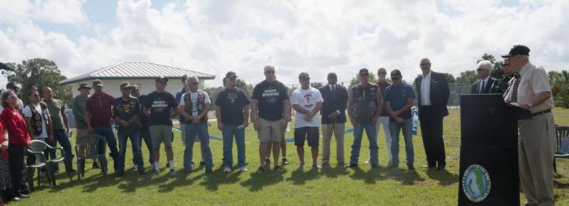 Beirut Veterans attended the William R. Gaines Jr. Veterans Memorial Park dedication on Feb. 23, 2019.