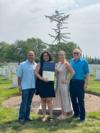 Kaelah Wallace with her parents and Great Grandfather